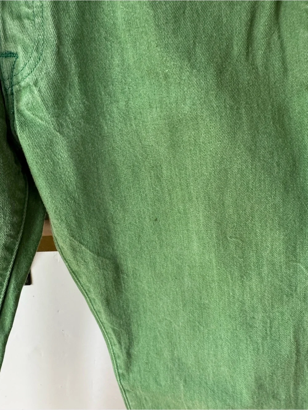 Levi’s 501 Green Denim Jeans Size 33 x 30